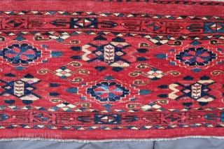 Old long and narrow Beshir torba / bench cover, with many silk highlights (160cm x 35cm)
Overall good condition, all visible on pictures.

HD images on demand.

If no answer via RR website, please try  ...