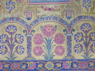 A very old fragment souf of Kashan silk with great design size: 203 x 136 cm 
Price: POR               