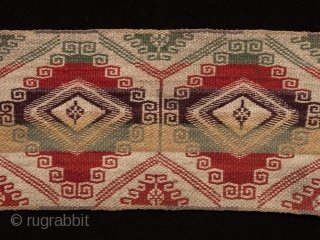 Belt, Quechua people, Bolivia. Wool. Mid-20th century. 42" long by 4.5" wide.                     