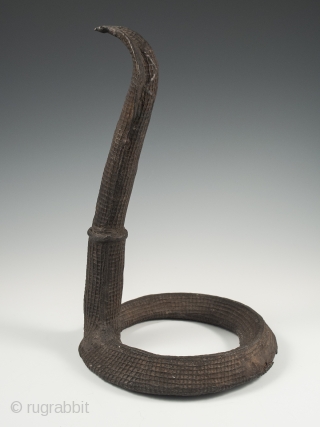 Clan emblem in the form of a cobra, Kondh people, Orissa, Central India. Copper alloy. 11.5" (29 cm) high. Late 19th century. Illustrated in "Bronze Sculptures of the Kondh" by Barbara C.  ...