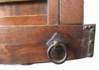 Rare Japanese Antique Keyaki Karuma Tansu

Antique Japanese karuma tansu (wheeled chest), made all solid quartered sawn keyaki (zelkova) hardwood with beautiful and dramatic natural grain. The upper and lower portions of the  ...