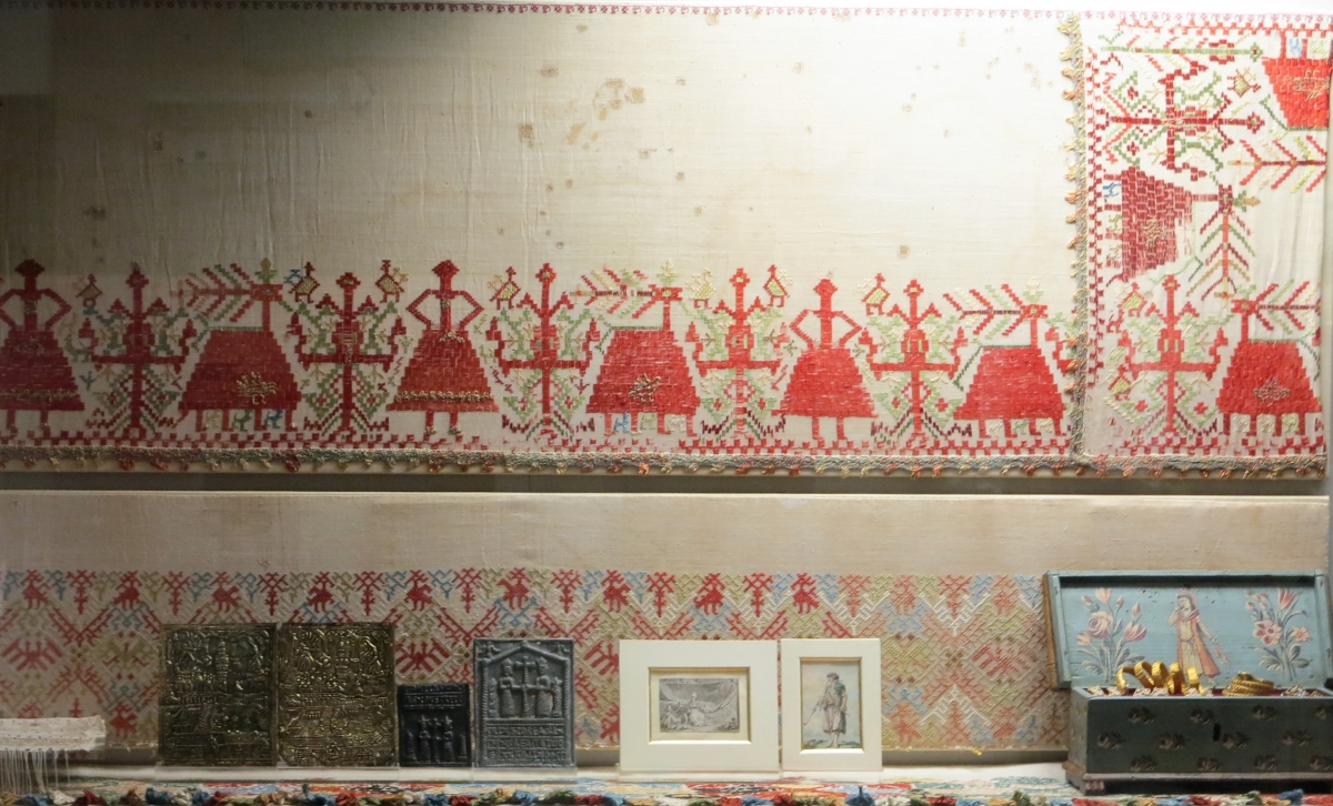 embroidery from the island of Anaphi, 18th century, Benaki Museum