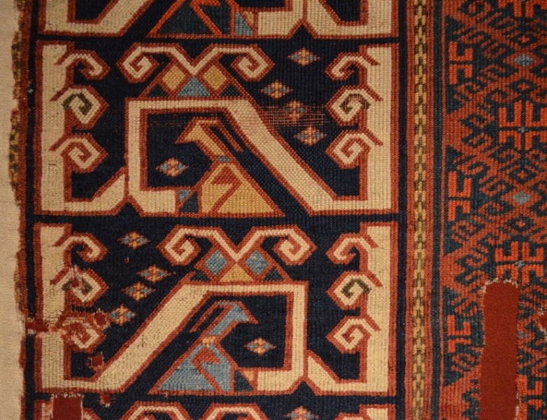 Part of an Anatolian multiple-field carpet