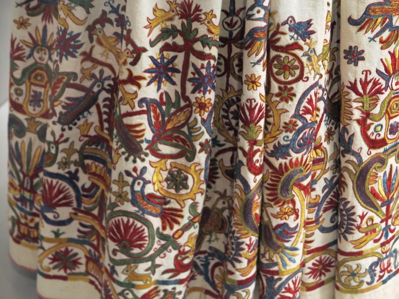 Cretan embroidered skirt (detail), circa 18th century, Benaki Museu