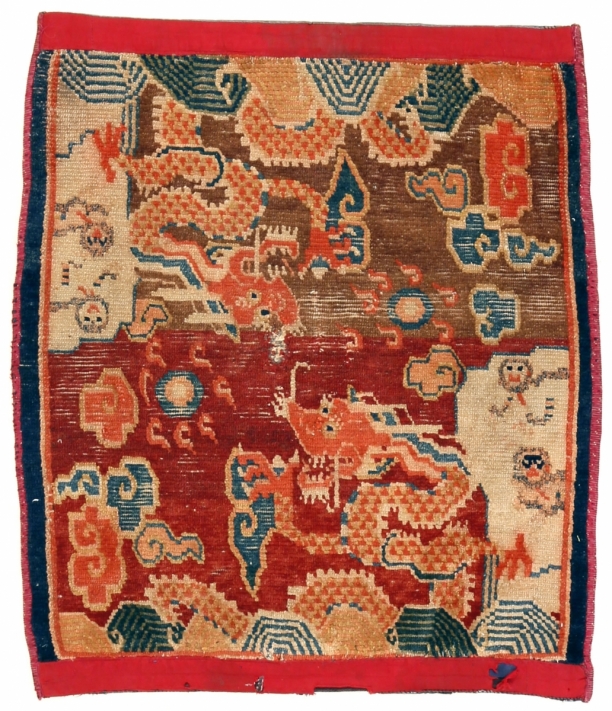 18. Tibetan rug with dragons