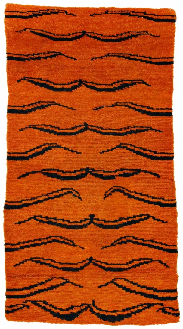 21. Tibetan tiger pelt rug