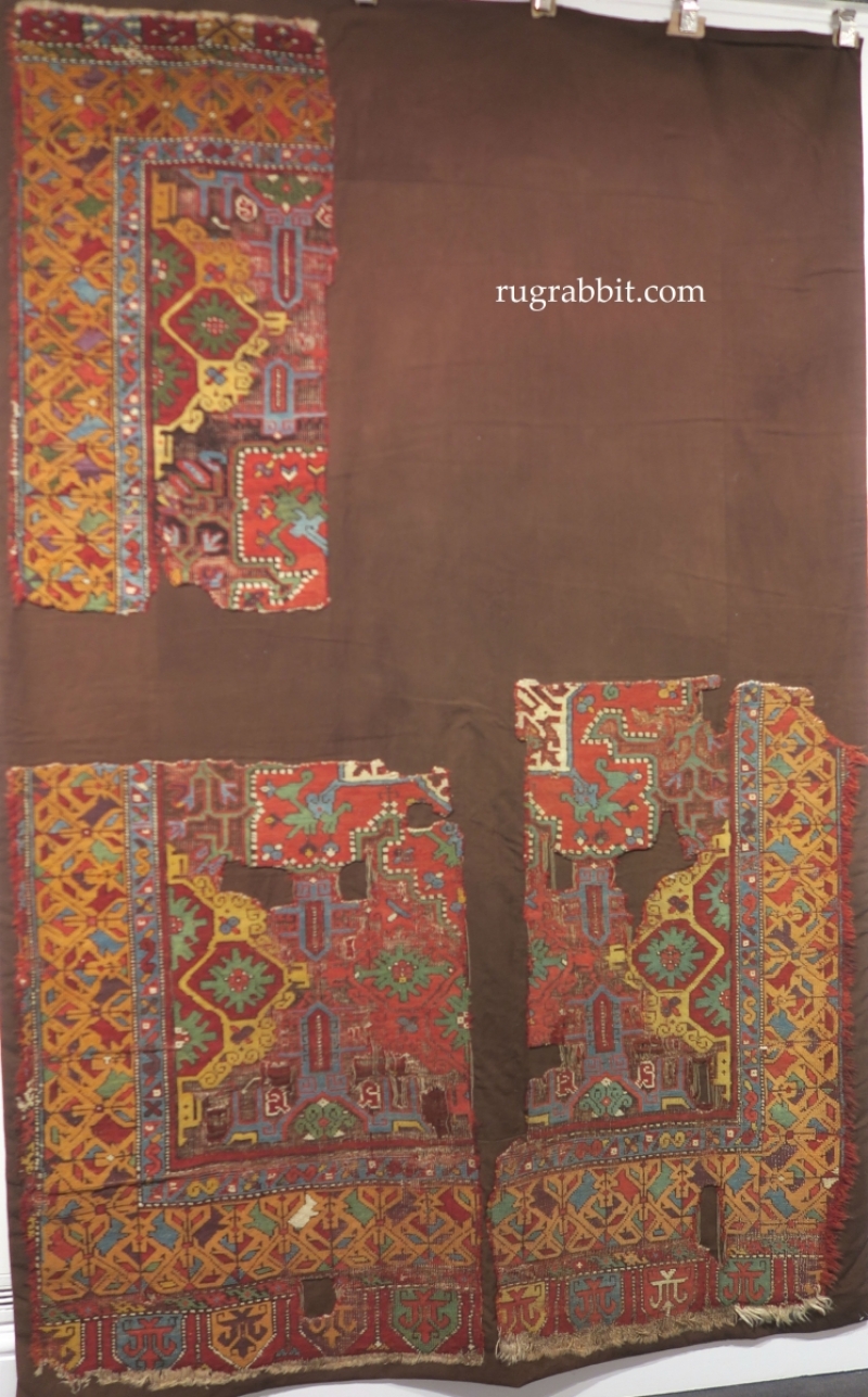 Rugs from the Christopher Alexander Collection at Sotheby's: 3 fragments of a western Anatolian rug