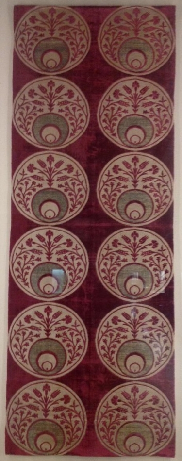 Ottoman silk velvet, Gulbenkian Museum, Lisbon