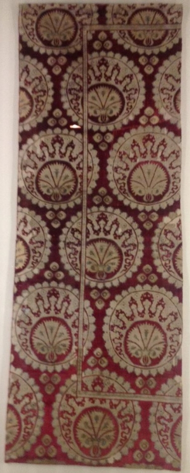 Ottoman silk velvet, Gulbenkian Museum, Lisbon