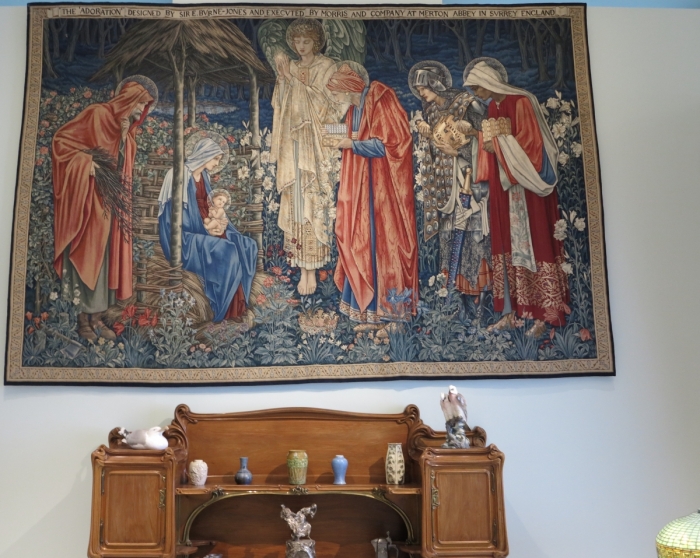 &quot;The Adoration&quot; Morris and Company tapestry designed by E. Byrne-Jones