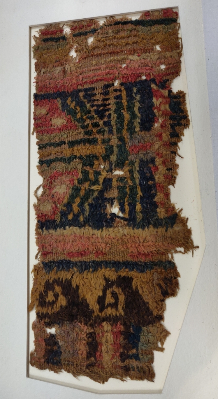 Hali Magazine: V&amp;A Textiles at Blythe House, London, Aurel Stein carpet frgment from Loulan, circa 1st century BCE