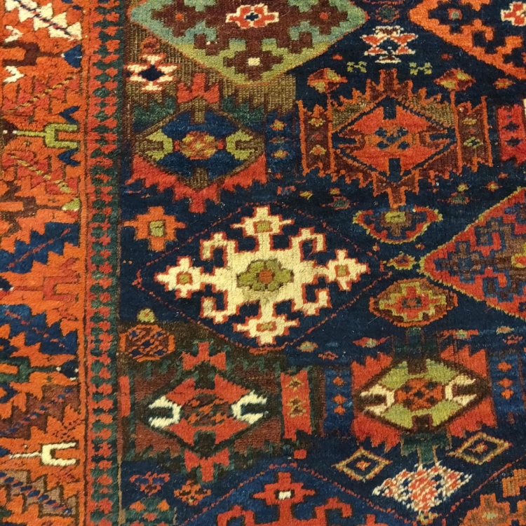 NW Persian Saujbulagh Kurdish rug with Owen Parry