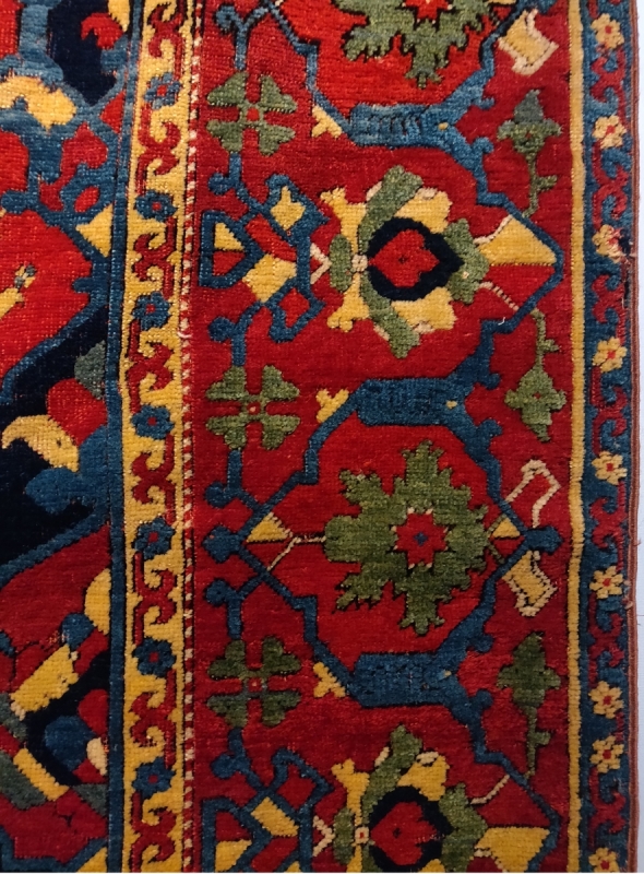 Ottoman carpet Ushak lobed medallion carpet James F Ballard Collection Saint Louis Museum of Art border