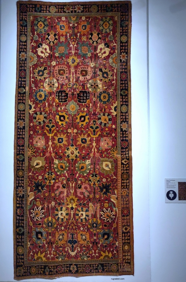 Persian Kerman vase carpet safavid art Denver Museum