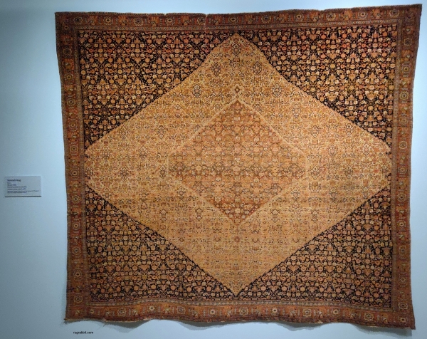 Senneh rug, persian rug, Denver Art Museum, rugged beauty