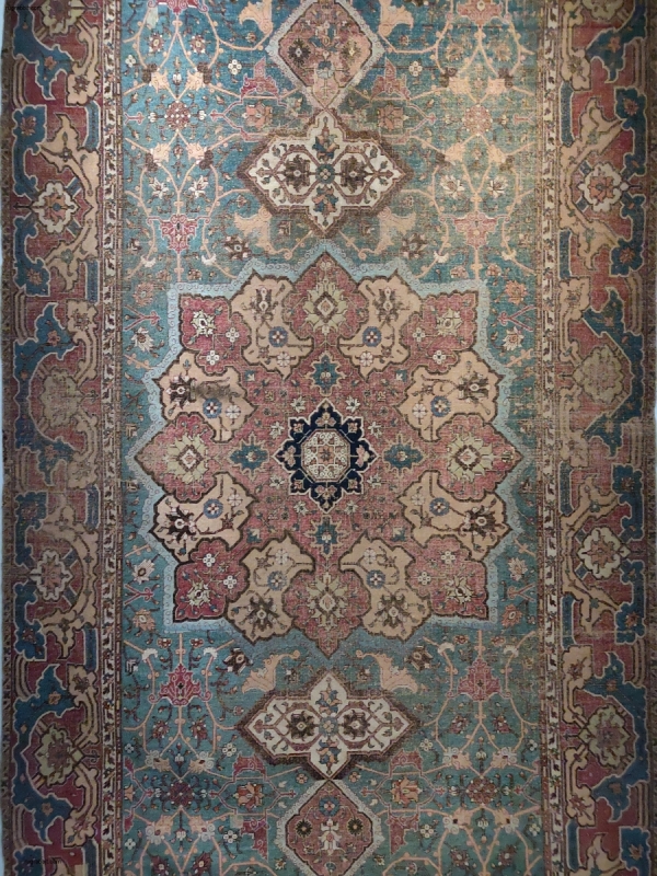 Tabriz medallion carpet Safavid era Textile Museum Denver Art Museum Rugged Beauty