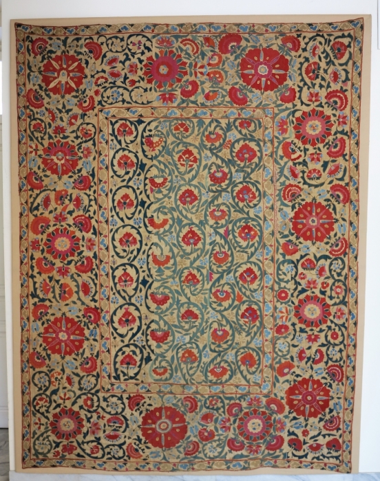 Inscribed Central Asian Suzani, Uzbekistan, Benaki Museum of Islamic Art, Athens