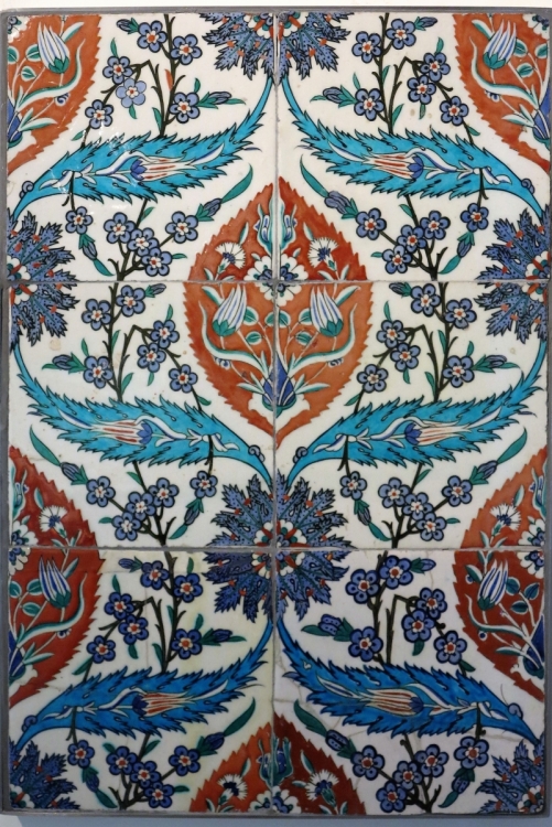 Ottoman Iznik Tiles, Benaki Museum of Islamic Art, athens