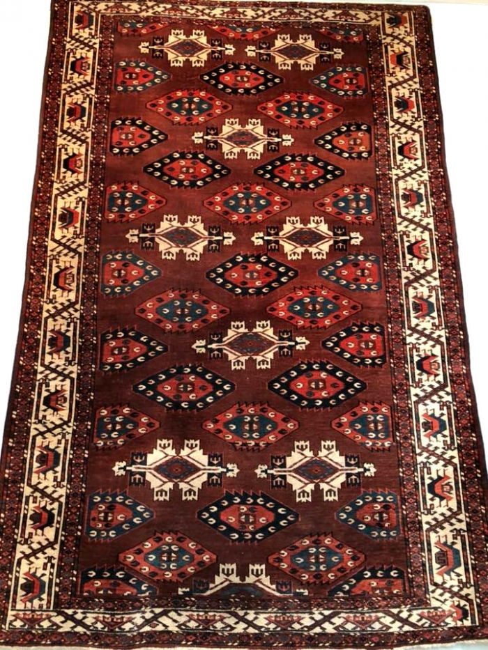 Yomut Turkmen multi-gul main carpet ICOC Washington DC 2018