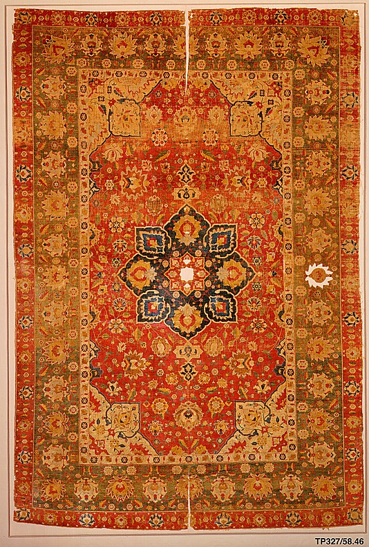 silk Kashan carpet